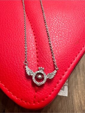 Super cute angel sterling silver necklace